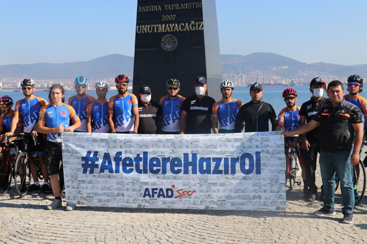 AFAD SPOR KULÜBÜ’NDEN 17 AĞUSTOS DEPREMİ ANISINA BİSİKLET TURU