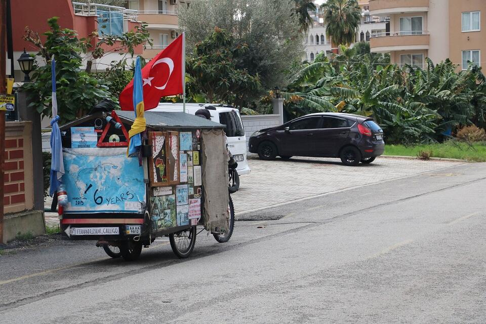Arjantinli gezgin Alanya'da